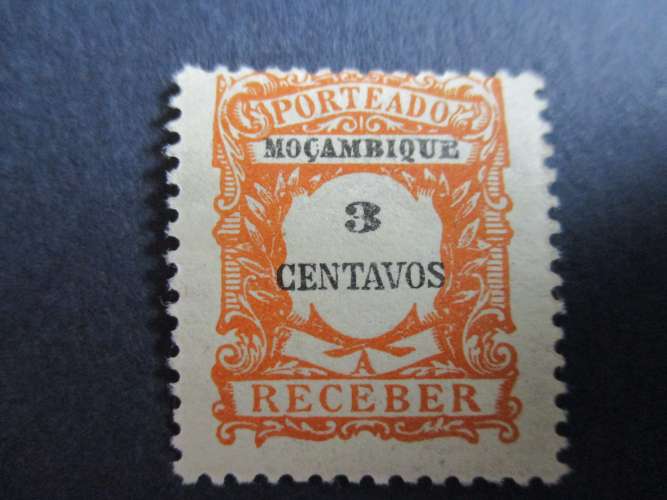 mozambique y & t taxe  34 * 1917 