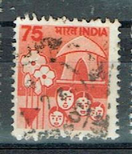 INDE 1990 - YT 1075 OBLITÉRÉ.