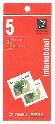 CANADA  1991 - YT 1227A MNH CARNET DE 5 TIMBRES.