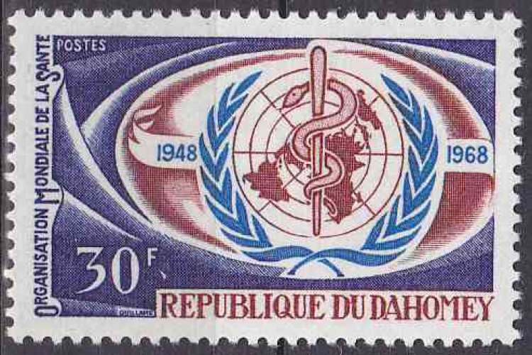 DAHOMEY 1968 NEUF* charnière N° 275