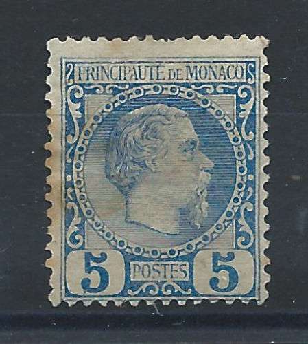 Monaco N°3 (*) (MNG) 1885 - Prince Charles III 