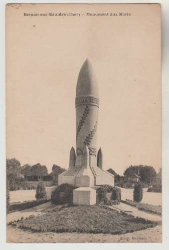 cpa 18 Brinon-sur-Sauldre Monument aux Morts 