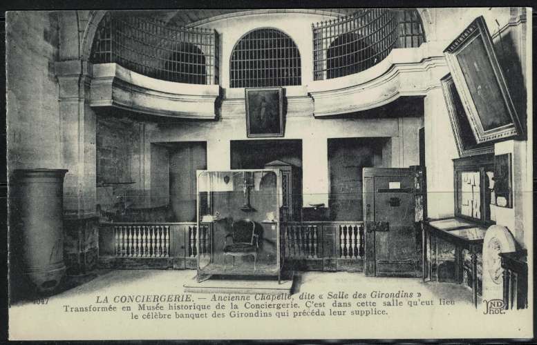 Carte Postale Postcard La Conciergerie Salle des Girondins