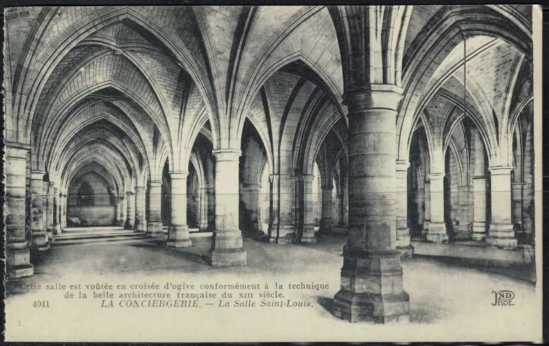 France Carte Postale Postcard La Conciergerie La Salle Saint Louis