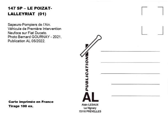 AL SP 147 - VPI - Fiat Ducato - LE POIZAT-LALLEYRIAT - Ain