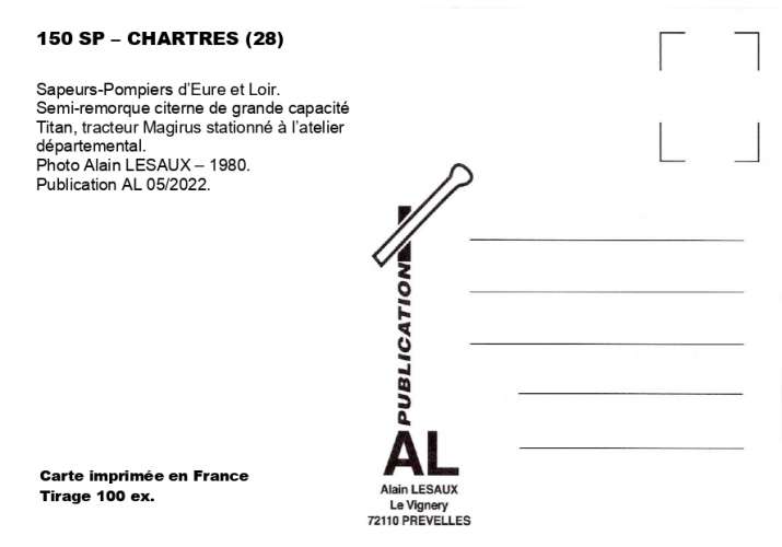 AL SP 150 - CCGC - Magirus Titan - CHARTRES - Eure et Loir