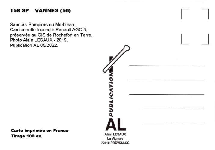 AL SP 158 - CI - Renault AGC 3 - VANNES - Morbihan