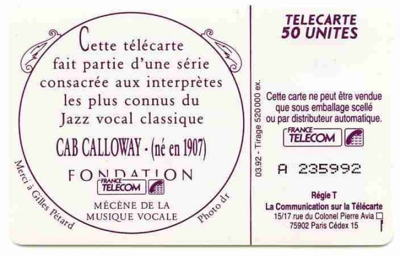 France F253 Cab Calloway 50U SO3 1992