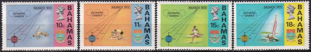 bahamas ... n° 324 à 327  neufs** ... 1972