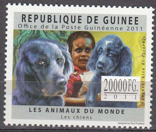 Guinée 2011 Epagneul bleu de Picardie Neuf **