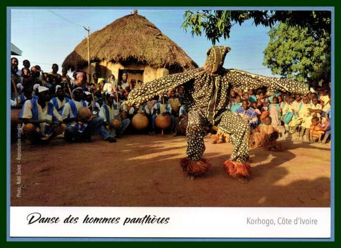 Côte d'Ivoire Korhogo Danse des Hommes Panthères neuve