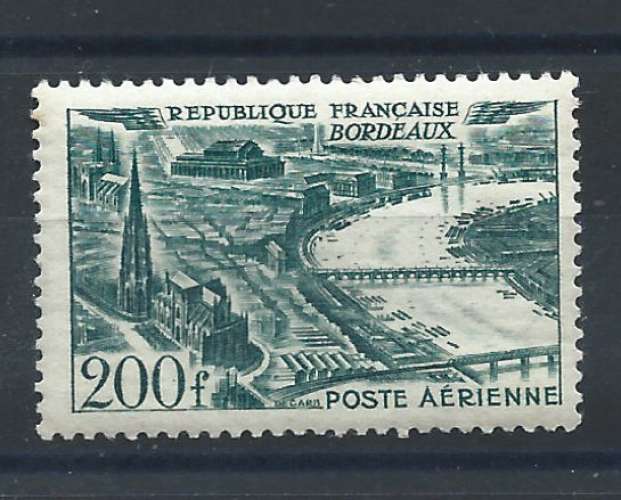 France PA N°25** (MH) 1949 - Bordeaux