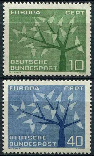 Allemagne RFA 1962 neuf** MNH N° 255 256 europa