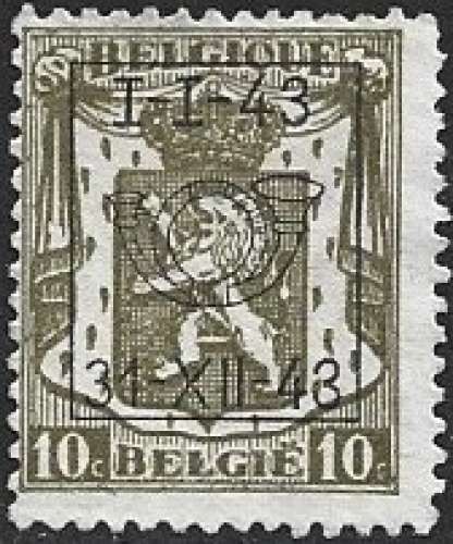 Belgique - 1943 - PRE 495 (*) - MNG - NSG - No gum