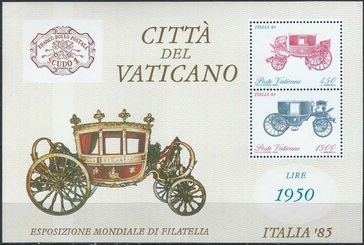 Vatican - 1985 - Y & T n° 8 Blocs & feuillets - MNH (4