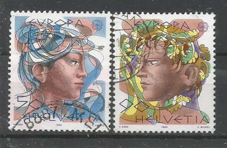 Suisse 1986 - YT n° 1244/1245 - Europa - cote 1,50