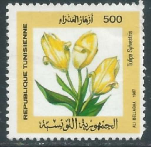 Tunisie - Y&T 1099 (o) - Tulipes -