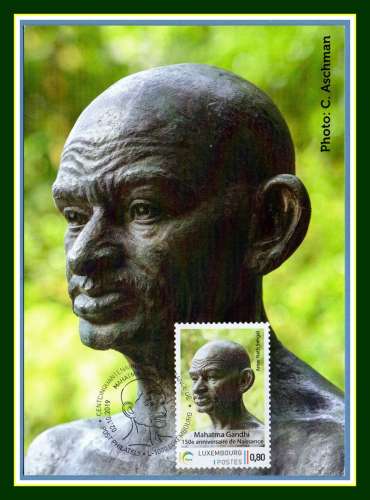 Luxembourg Carte Maximum Mahatma GANDHI 2019