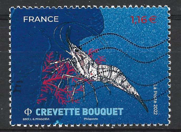 France 2022 - Y & T : 5556 - Crevette bouquet