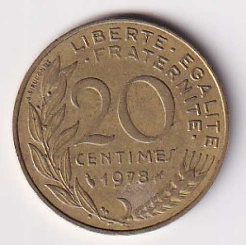 France 1978 Pièce 20 centimes Marianne 