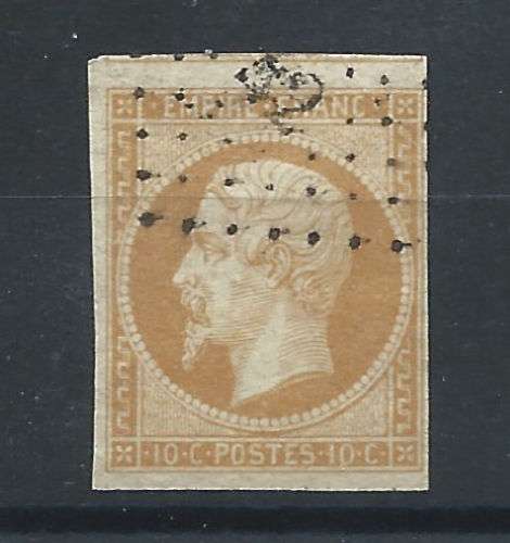 France N°13A Obl (FU) 1853 - Napoléon III Non Dentelé