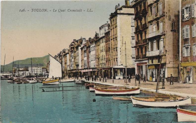 CPA - TOULON. - Le Quai Cronstadt.