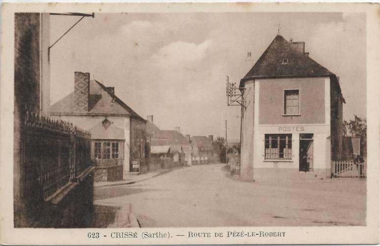 CPSM - CRISSÉ. - Route de PÉZÉ-LE-ROBERT.