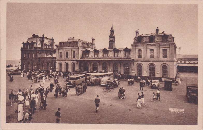 CPSM - TREPORT-MERS - La Gare