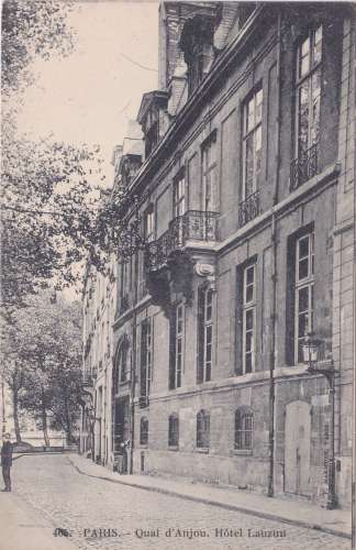 CPA - PARIS - Quai D Anjou, Hôtel Lauzun.