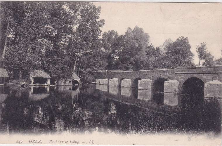 CPA - GREZ - Pont sur le Loing.