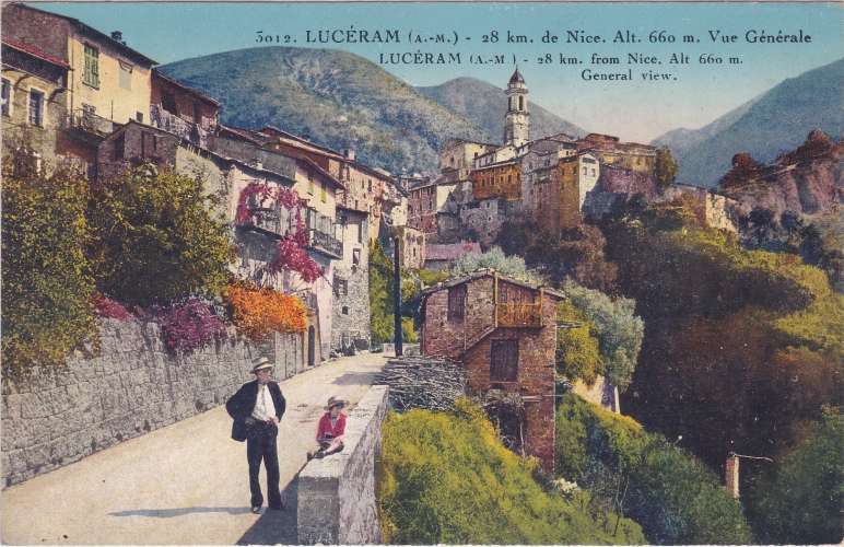 CPSM - LUCÉRAM - Vue Générale. (Colorisée)