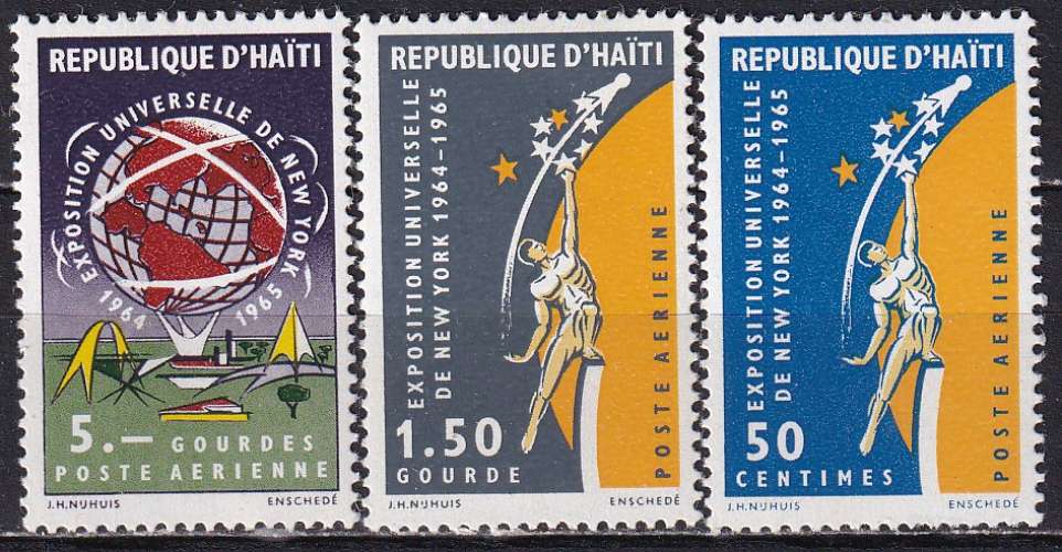 haiti ... P.A. n° 298 à 300  neufs* ... 1965