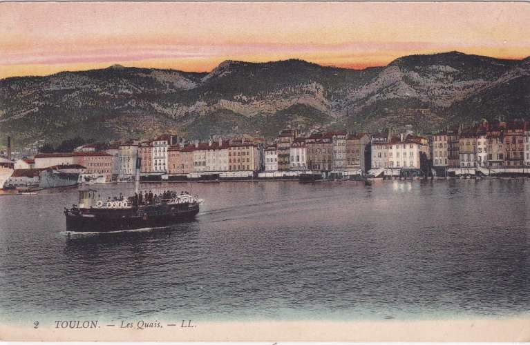 CPA - TOULON - Les Quais (Colorisée).