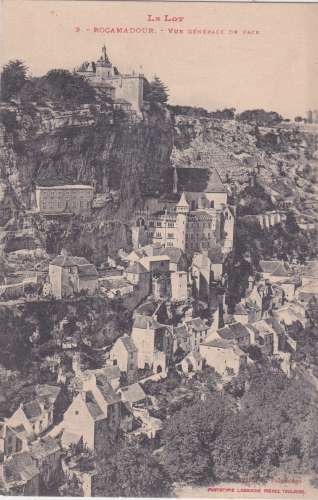 CPA - ROCAMADOUR - Vue Générale de Face.