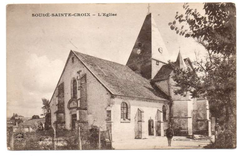 cpa 51 Soudé-Sainte-Croix L'Eglise