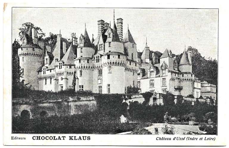 CPA - CHATEAU D'USSÉ (Pub Chocolat Klaus)