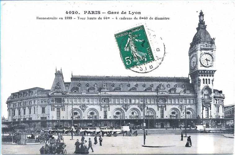 CPA - PARIS - Gare de Lyon.