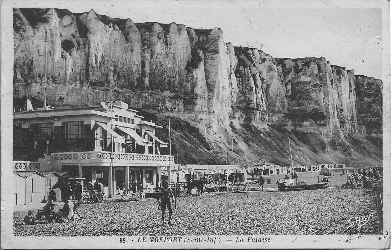 CPA - LE TRÉPORT - La Falaise.