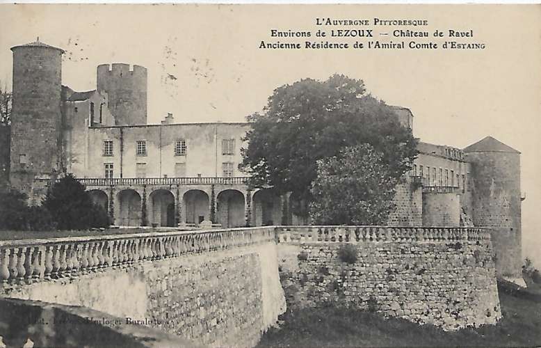 CPA - LEZOUX - Château de Ravel.