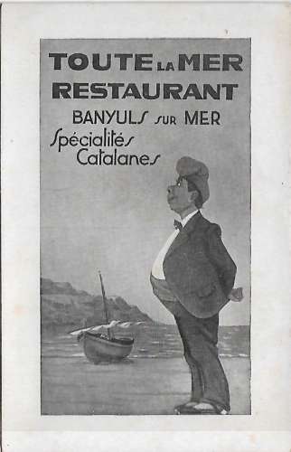 CPA - BANYULS SUR MER - Restaurant Toute la Mer.