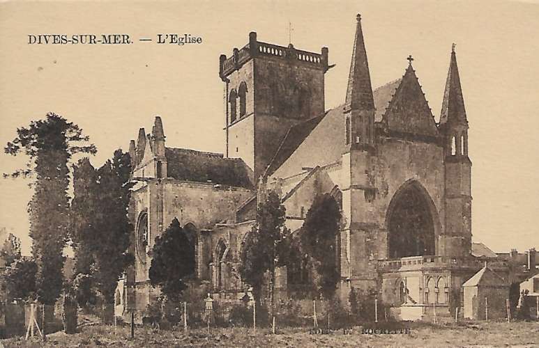 CPA - DIVES SUR MER - l'Église.