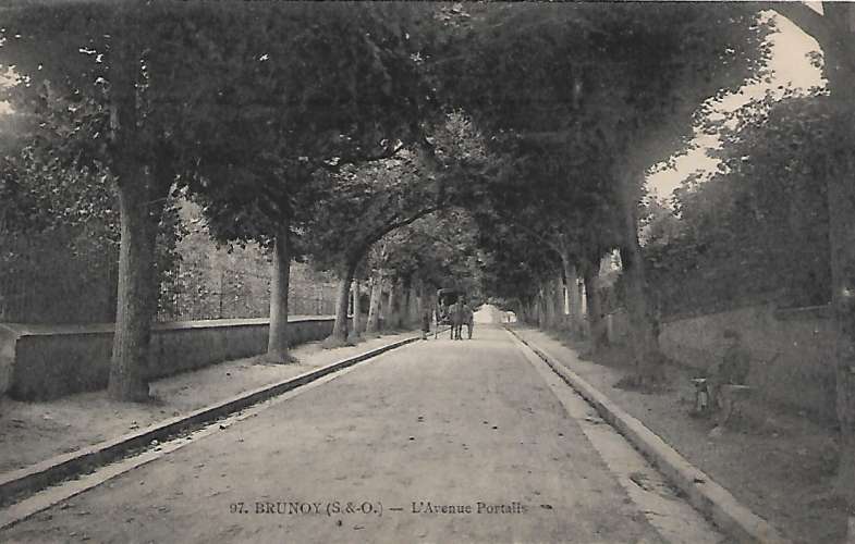 CPA - BRUNOY - l'Avenue Portalis.