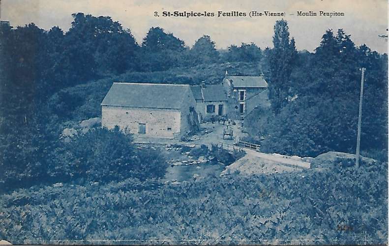 CPA - SAINT SULPICE LES FEUILLES - Moulin Peupiton.