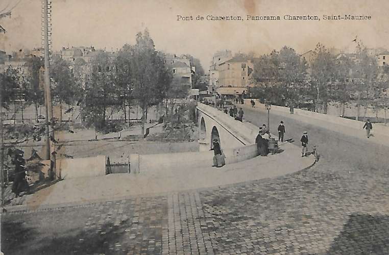 CPA - CHARENTON LE PONT - Le Pont, Panorama, Saint-Maurice.