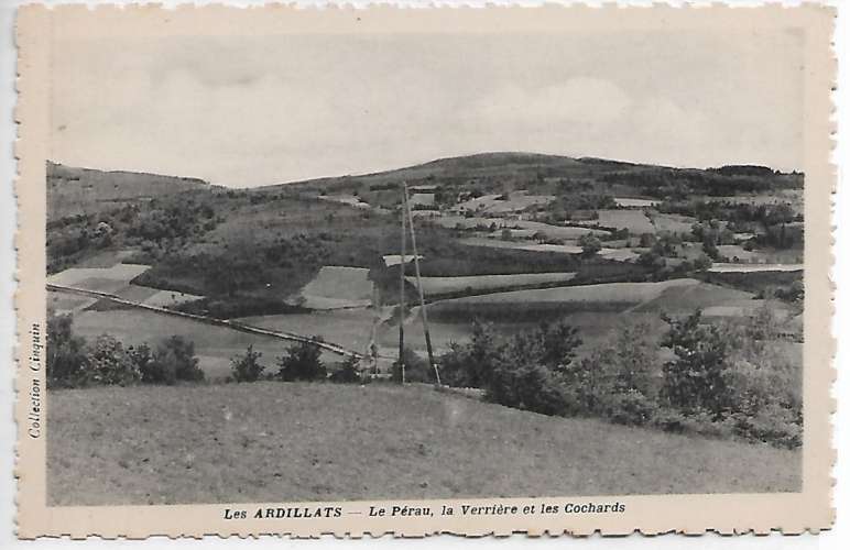 CPA - LES ARDILLATS - Le Pérau, La verrière et les Cochards.