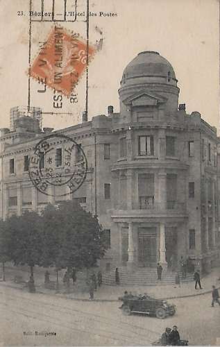 CPA - BÉZIERS - l'Hôtel des Postes.