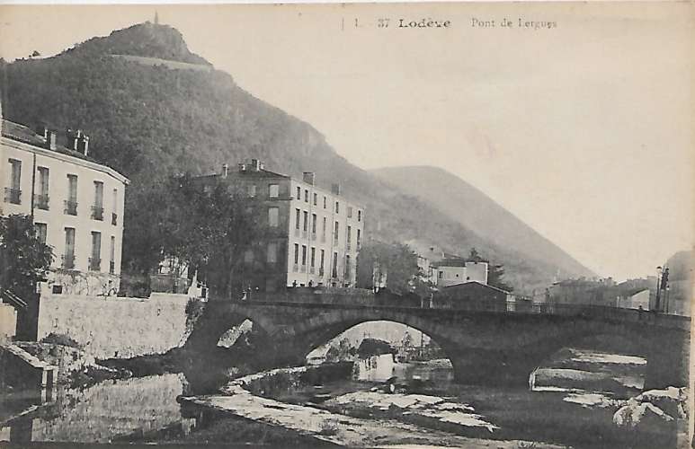 CPA - LODÈVE - Pont de Lergues.