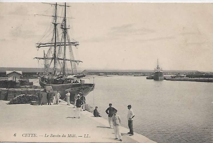 CPA - CETTE (SETE) - Station Balnéaire, Le Bassin du Midi.