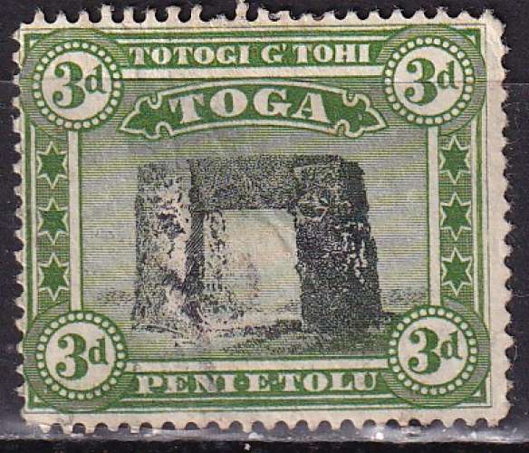 tonga ... n° 77  obliteré ... 1943 (aminci au verso)