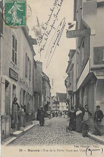 CPA - NOYERS - Rue de la Petite Étape aux Vins.